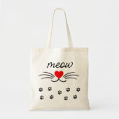 Tote Bag Moins de pattes de chat (Devant)