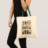 Tote Bag Mois de Kokeshi de l'année Fourre-tout (Devant (produit))