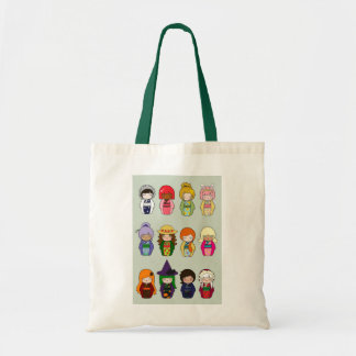 Tote Bag Mois de Kokeshi de l'année Fourre-tout