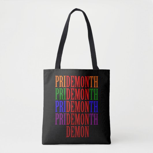 Tote Bag Mois de la Fierté du démon de fer (Devant)