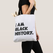 Tote Bag Mois de l'histoire des Noirs Conception graphique (De près)