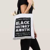 Tote Bag Mois de l'histoire des Noirs Conception graphique  (De près)