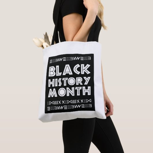 Tote Bag Mois de l'histoire des Noirs Conception graphique  (De près)