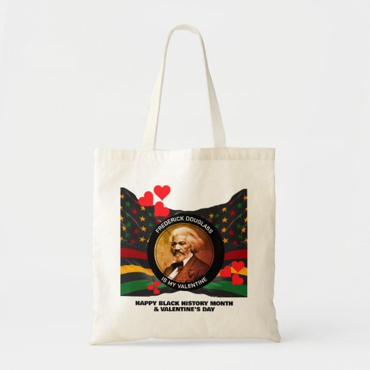 Tote Bag Mois de l'histoire des Noirs FREDERICK DOUGLASS Va (Devant)