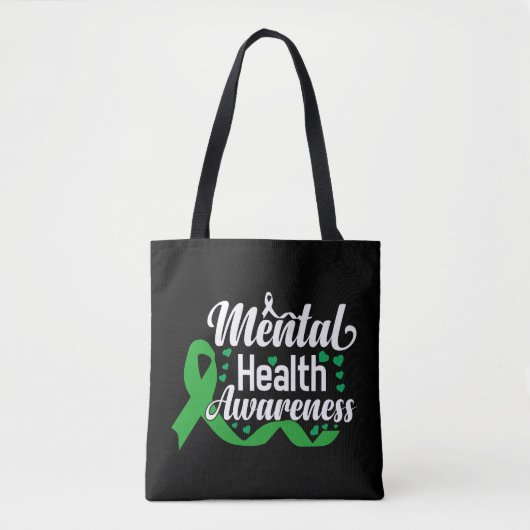 Tote Bag Mois de sensibilisation à la santé mentale (Devant)