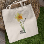 Tote Bag Mois des fleurs de naissance Mois mars Daffodique 