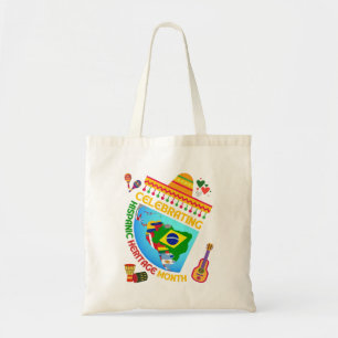 Tote Bag MOIS DU PATRIMOINE HISPANIQUE coloré