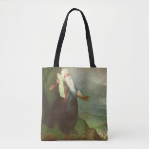 Tote Bag Moïse et les Dix Commandements, Religion Vintage