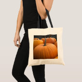 Tote Bag Moisson d'automne Orange Citrouilles (Devant (produit))