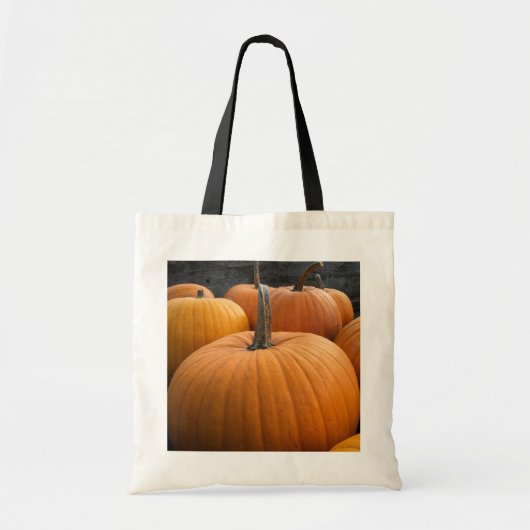 Tote Bag Moisson d'automne Orange Citrouilles (Devant)