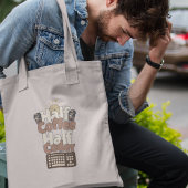 Tote Bag Moitié Café, Moitié Codeur