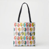 Tote Bag Moitié ovale rayée (Devant)
