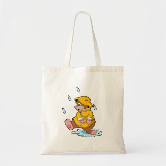 Tote Bag Mole à la pluie avec Raindrops (Devant)