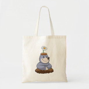 Tote Bag Mole avec Fleur marguerite