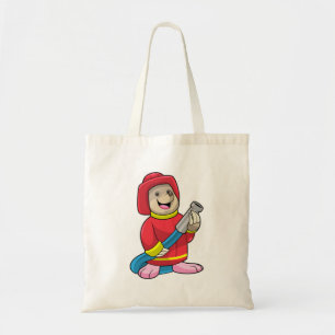 Tote Bag Mole comme pompier avec tuyau