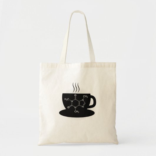 Tote Bag Molécule de caféine chimique (Devant)
