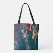 Tote Bag Molten Waves in Midnight Motion (Dos)
