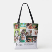 Tote Bag Mom Definition Quote 12 Photo Collage (Dos)