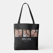 Tote Bag Mom Established Modern Black 3 Photo (Dos)