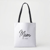 Tote Bag Mom Established New Mom Gift (Devant)