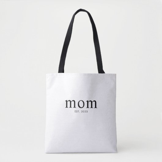 Tote Bag Mom Established New Mom Gift (Devant)