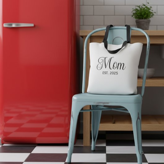 Tote Bag Mom Established New Mom Gift