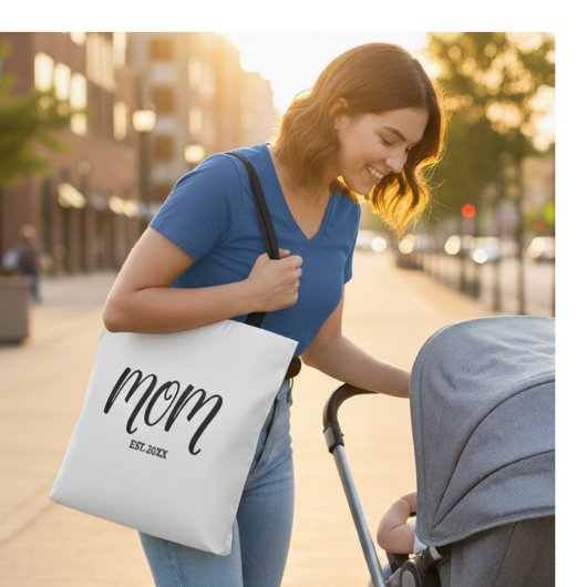 Tote Bag Mom Established New Mom Gift
