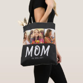 Tote Bag Mom Established Script Black 3 Photo (De près)