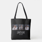 Tote Bag Mom Established Script Black 3 Photo (Dos)