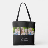 Tote Bag Mom Established Script Black 3 Photo (Dos)
