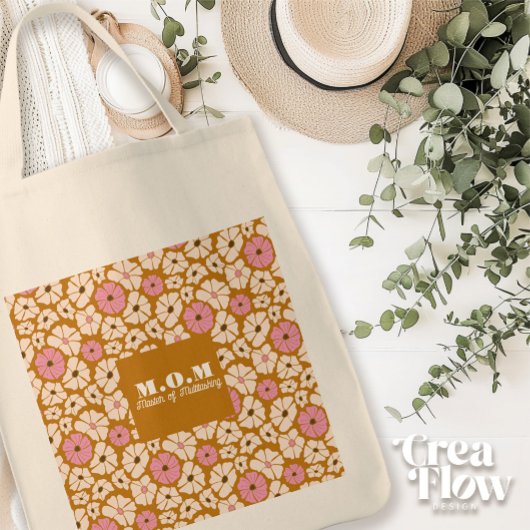Tote Bag MOM_Master du Multitâche drôle de citation florale