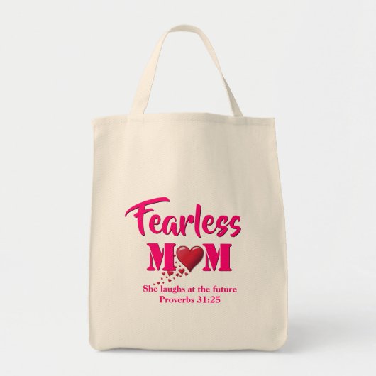 Tote Bag MOM SANS PEUR | Proverbes 31 (Devant)