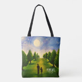 Tote Bag Moments d'émerveillement Lune marche dans les bois (Dos)
