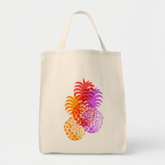 Tote Bag Momona Pineapple Hawaiian Tropical (Devant)