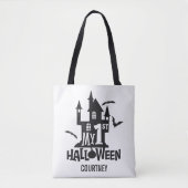 Tote Bag Mon 1Er Chariot D'Halloween Ou Soigner Un Bonbon (Devant)