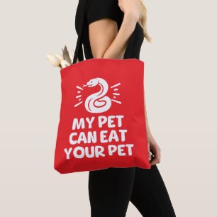Tote Bag Mon Animal De Compagnie Peut Manger Votre Animal D