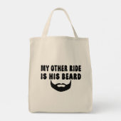 Tote Bag Mon Autre Balade Est Sa Barbe Moto Biker Beard (Dos)