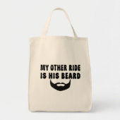 Tote Bag Mon Autre Balade Est Sa Barbe Moto Biker Beard (Devant)