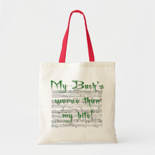 Tote Bag Mon Bach plus mauvais que ma morsure