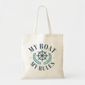 Tote Bag Mon bateau mes règles (Devant)