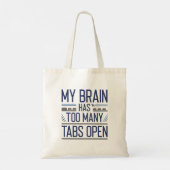 Tote Bag Mon Cerveau A Trop D'Onglets Ouverts (Dos)