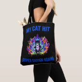 Tote Bag Mon chat devient Super Saiyan (encore) (De près)