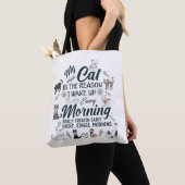 Tote Bag mon chat est la raison | conception d'amour félin (De près)
