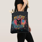 Tote Bag Mon chat est ma personne, conception de graffiti n (De près)
