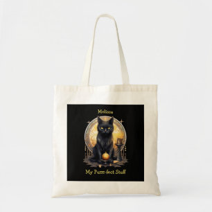 Tote Bag Mon Chat Gothique Gothique Chat Robe Purrr-Fect