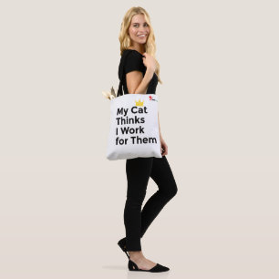 Tote Bag Mon chat pense que je travaille pour eux – Déco dr
