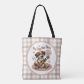 Tote Bag Mon Chien A Fleas Ukulele Tuning Chanson (Dos)