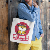 Tote Bag Mon chien est Glacière que moi Drôle Ninja