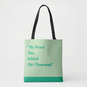 Tote Bag Mon cœur a rejoint les mille