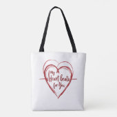 Tote Bag Mon coeur bat pour vous (Dos)